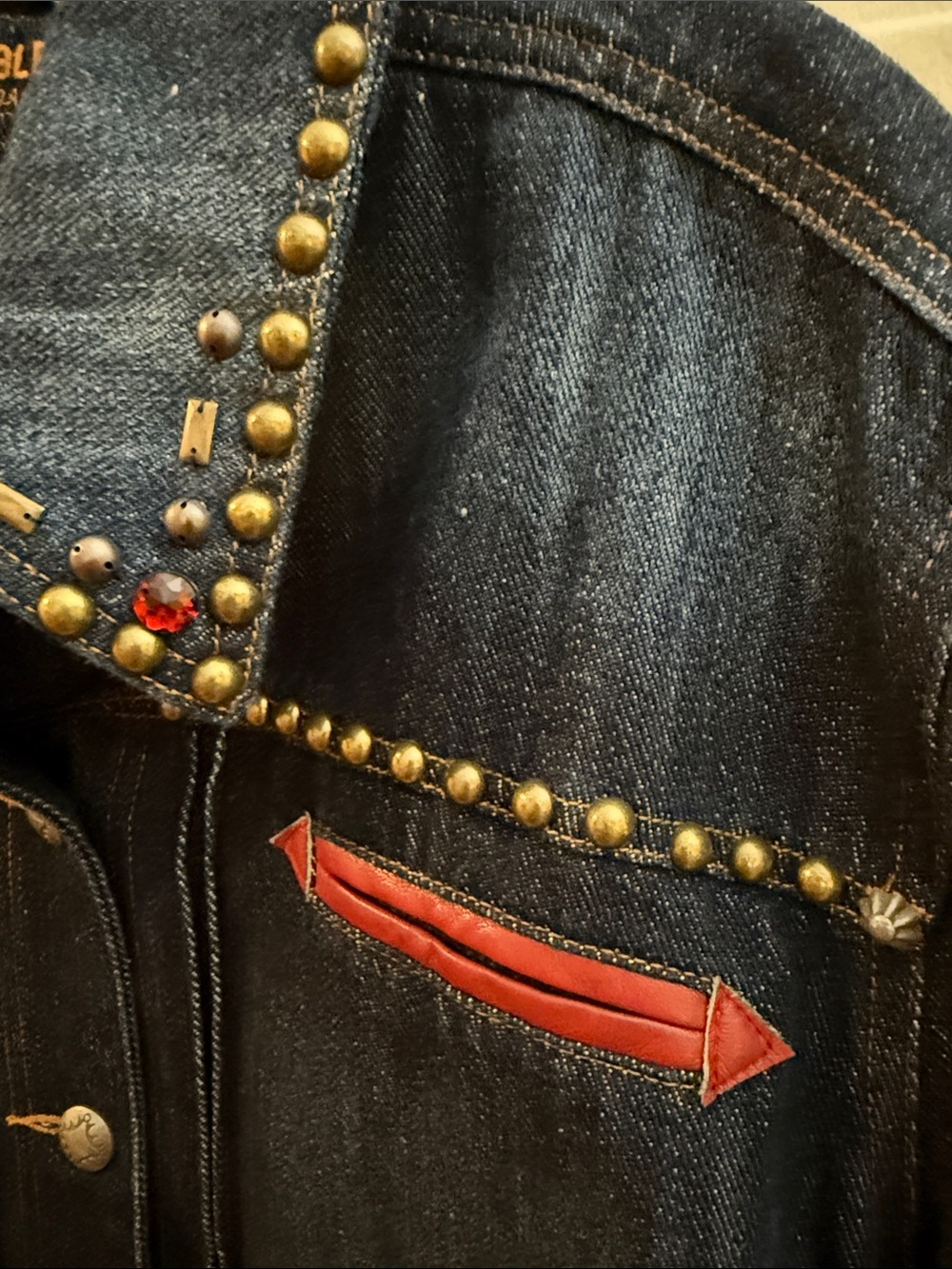 NWT Double D Ranch Dark Blue Embroidered 'Pure Country' Denim Jacket 2X - Picture 8 of 12